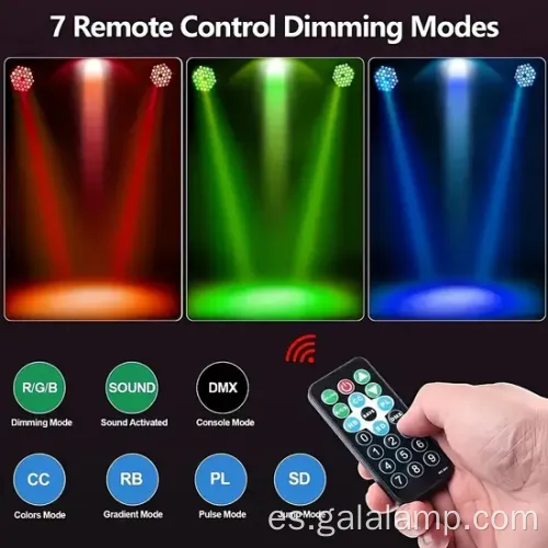 Luz de fiesta con una lámpara de escenario de atmósfera de discoteca